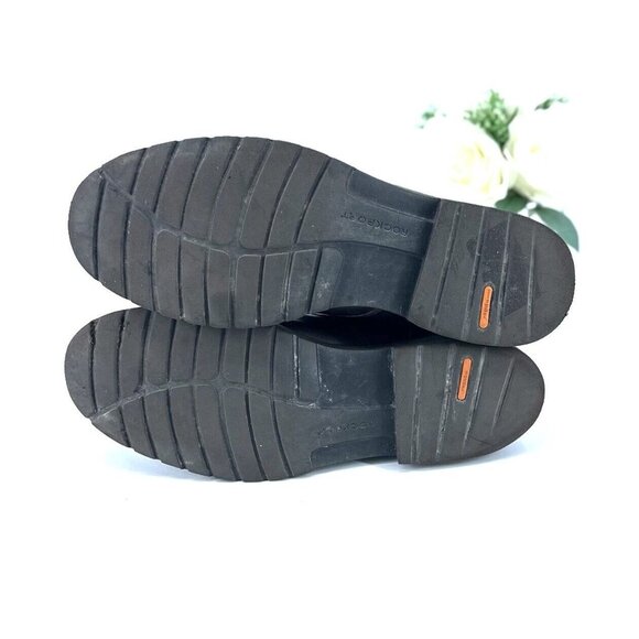 Rockport Mens Adiprene Chukka Boots Size 13 Dark Brown Leather Hydro Shield - Picture 6 of 7